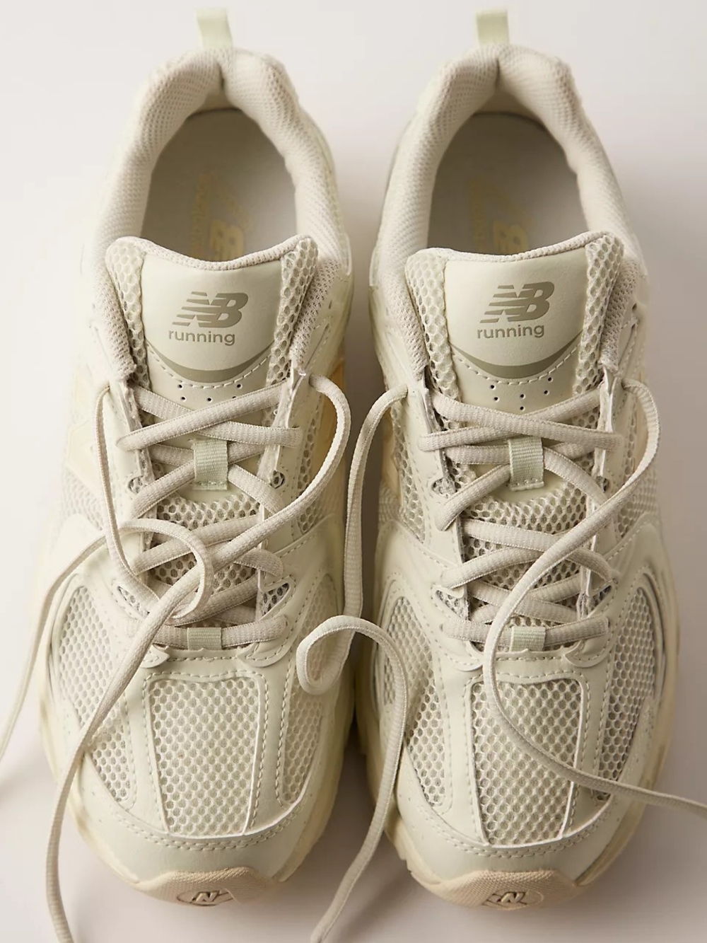 New Balance Women's Cream Running Sneakers - Picture 2 of 11